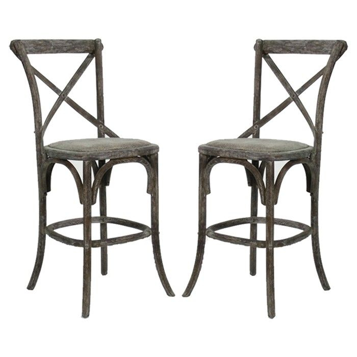 Charcoal French Cafe Counter Stools - Pair  French pour Country French Counter Stools