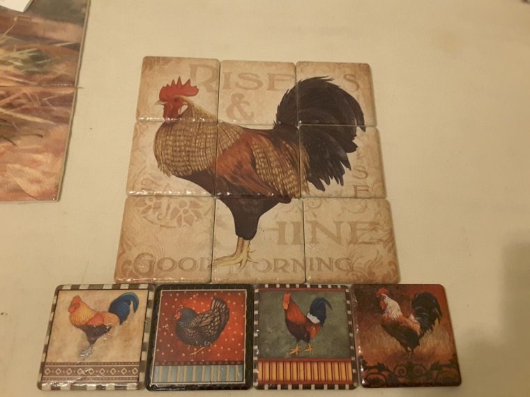 Chicken And Rooster Porcelain Tiles .Tilemuralstore.co pour Rooster Kitchen Tile