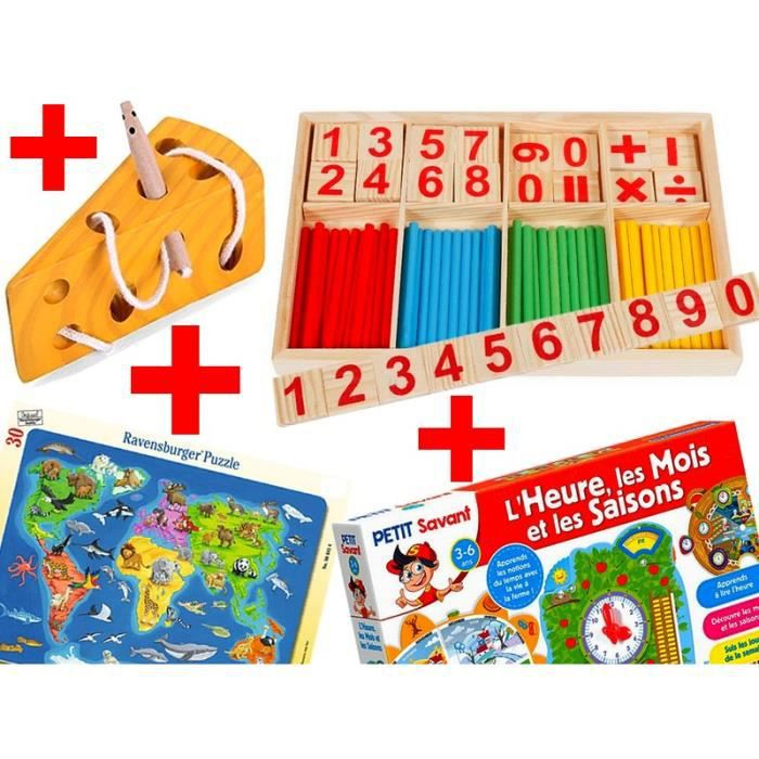 Coffret Complet Montessori *** Jeu Éducatif Évolutif Pour concernant Jeux Montessori 3 Ans 