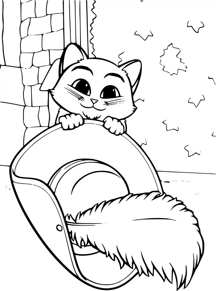 Coloriage Bébé Chat Potté À Imprimer Sur Coloriages serapportantà Chat Dessin Coloriage