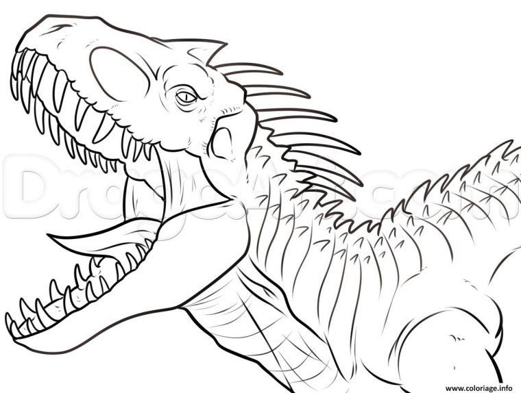 Coloriage De Dinosaure 6 On With Hd Resolution 1200X907 avec Dessin Pixel Dinosaure