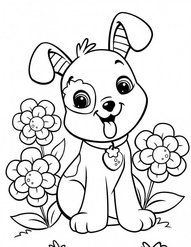 Coloriage Fraisinette Chien Dessin Gratuit À Imprimer serapportantà Images Gratuites À Colorier Et Imprimer