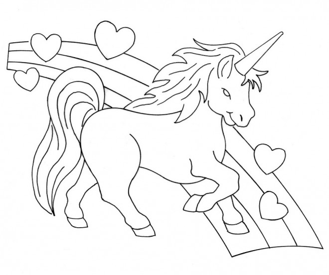 Coloriage Licorne Facile Dessin Gratuit À Imprimer destiné Images Gratuites À Colorier Et Imprimer