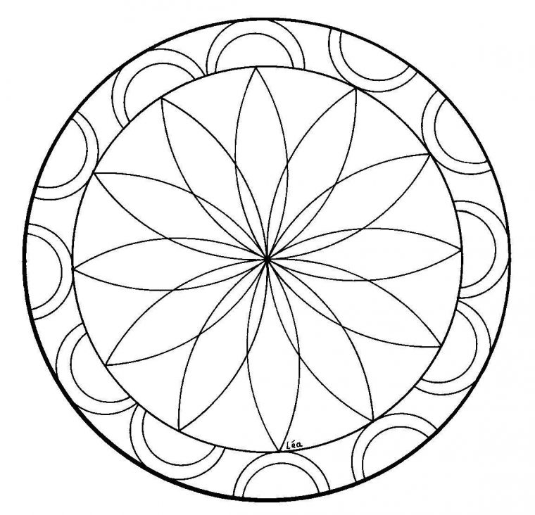 Coloriage Mandala Cp Imprimer – Coloriage Imprimer avec Dessin A Imprimer