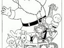 Coloriage Père Noël Et Joyeux Cadeaux pour Pere Noel A Colorier Et Imprimer