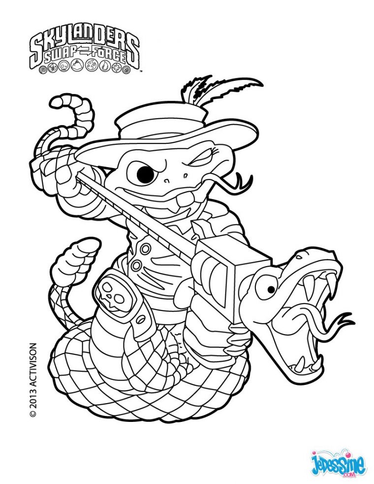 Coloriage204: Coloriage De Skylanders Swap Force dedans Coloriage Spyro