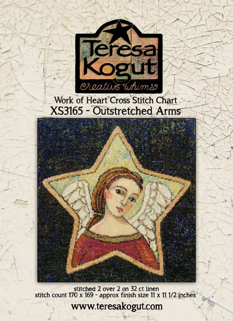 Counted Cross Stitch Pattern, Outstretched Arms, Angel pour Angel Wings Cross Stitch Pattern