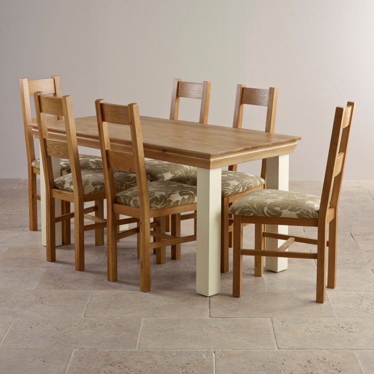 Country Cottage Dining Set In Painted Oak: Dining Table +6 tout Countrycottage Dining Room Furniture Reviews