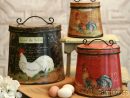 Country Kitchen Canister Set - Ideas On Foter encequiconcerne Rooster Kitchen Decor