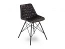 Dark Grey Leather Dining Chair - Archie - Ez Living Furniture encequiconcerne Ez Living Dining Chairs