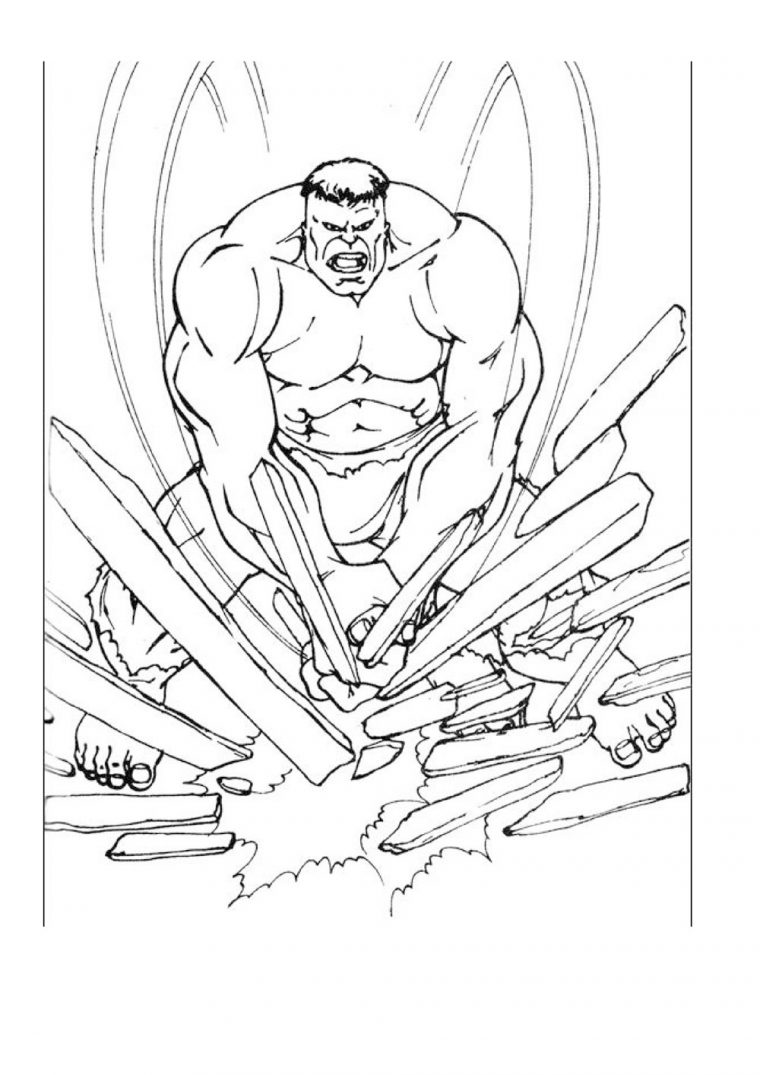 Dessin De Hulk Gratuit À Imprimer Et Colorier – Coloriage destiné Dessins A Colorier Et Imprimer