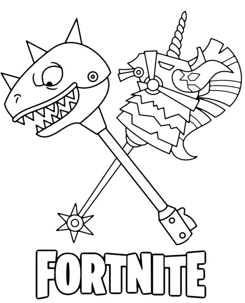 Dibujos Para Colorear Fortnite. 200 Imágenes Para Imprimir destiné Skate Banane Fortnite 