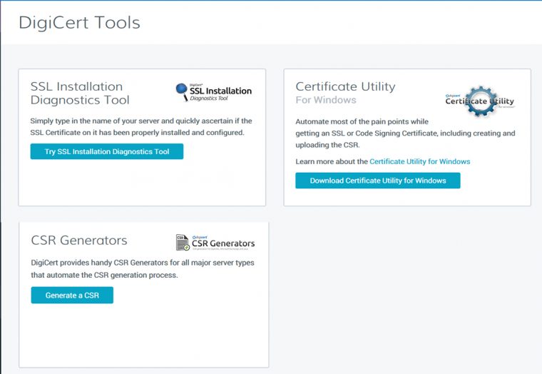 Digicert Certcentral Platform concernant Wildcard Digicert