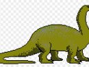 Dinosaur Pixel Art Cartoon - Dinosaur Bitmap Clipart dedans Dessin Pixel Dinosaure