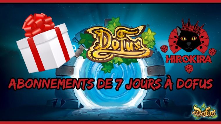 [Dofus] Code Cadeau – 7 Jours D'Abonnement Gratuit  Dofus tout Dofus Gratuit