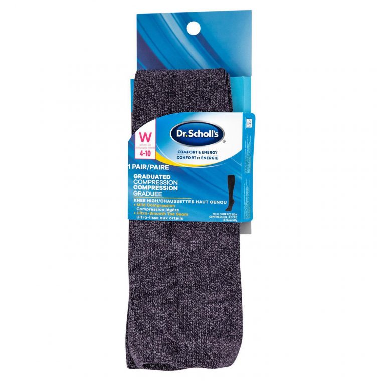 Dr.scholl'S Knee High Graduated Compression Socks – 1 Pair destiné Compression Socks Walmart