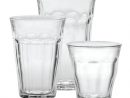 Duralex Picardie 18-Piece Clear Drinking Glasses &amp; Tumbler pour Duralex Picardie Glasses