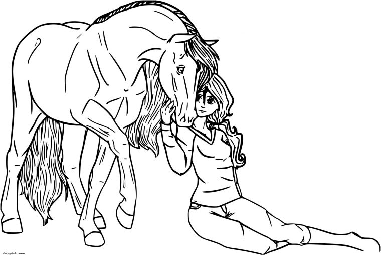 √ Coloriage De Chevaux Sauvages À Imprimer : Coloriage à Imprimer Un Cheval