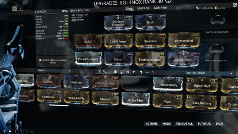 Equinox Builds Guide  Warframe-School encequiconcerne Warframe Polarity