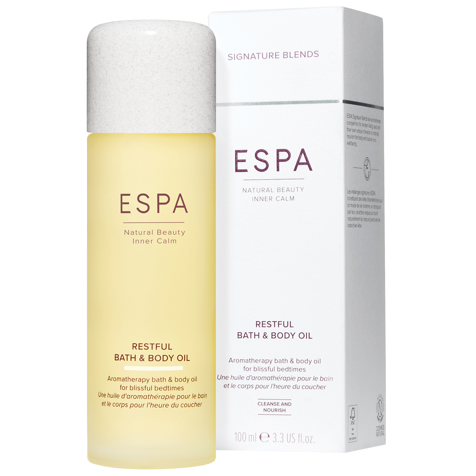 Espa Bath &amp; Body Oils Restful Bath &amp; Body Oil 100Ml - Bath dedans Espa Oils