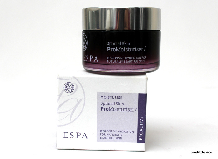 Espa Optimal Pro Skin Moisturiser Review  One Little Vice intérieur Espa Skincare Reviews 