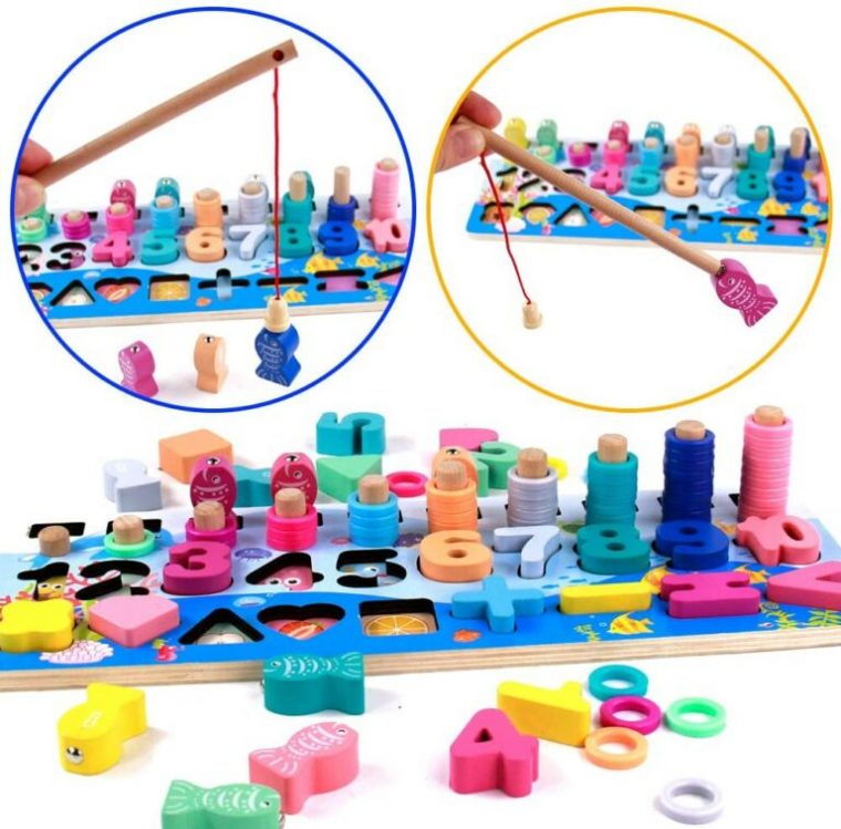 Fajiabao Jeu Montessori En Bois Bebe Puzzle Jouet De intérieur Jeux Montessori 3 Ans