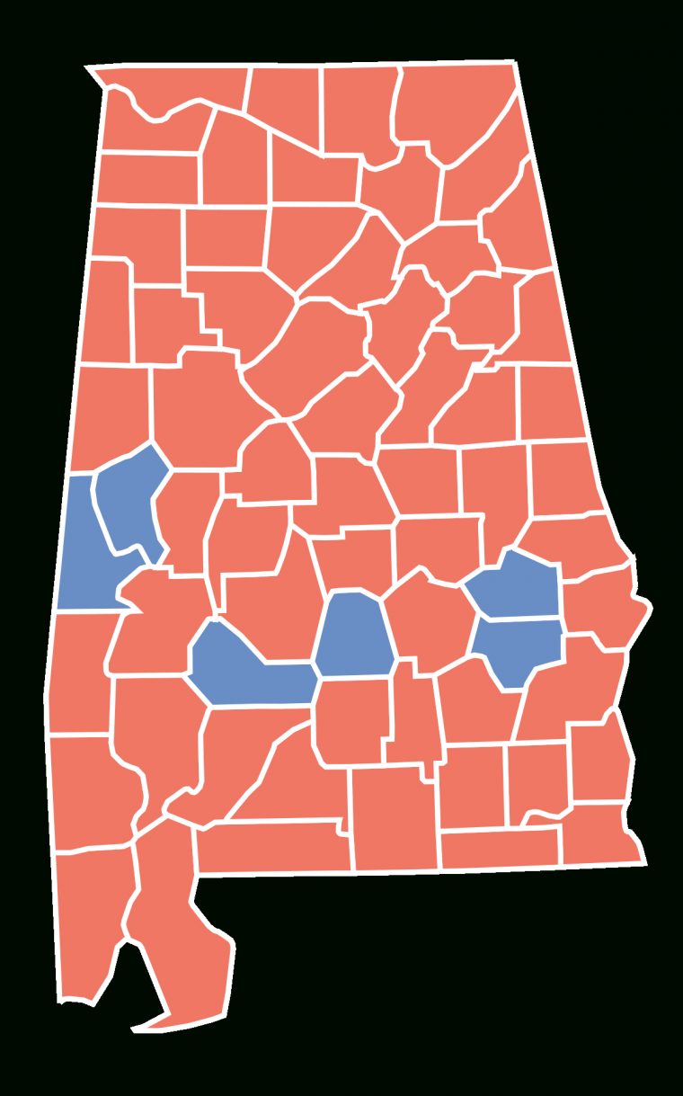 File:alabama Presidential Election Results By County, 1972 destiné Uselectionatlas