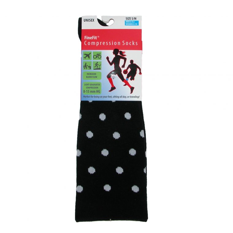 Fine Fit Women'S Polka Dot Compression Socks  Walmart Canada intérieur Compression Socks Walmart