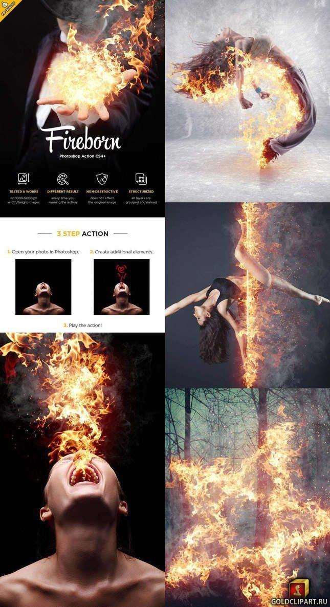 Fireborn Cs4 Photoshop Action 24273075 Abr, Photoshop Atn tout Firestorm Action Photoshop Free Download 