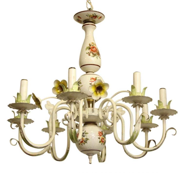 Floral French Country Style Chandelier With 8 Lights pour French Country Chandelier Lighting