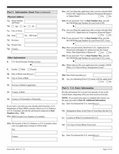 Form I-601  Application For Waiver Of Grounds Of concernant 601 Waiver Approval Rate 2017 