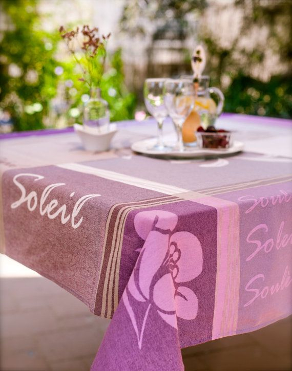 French Jacquard Tablecloths By Provencehome On Etsy, $100 intérieur French Jacquard Tablecloths 