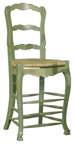 Furniture Classics Antique Green French Country Bar Stool intérieur Country French Counter Stools 
