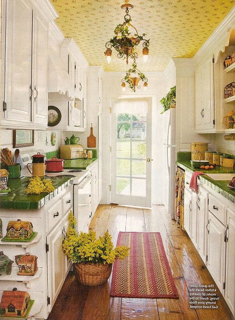 Galley Kitchen Ideas Of Country – Acnn Decor destiné Country Kitchen Design Ideas