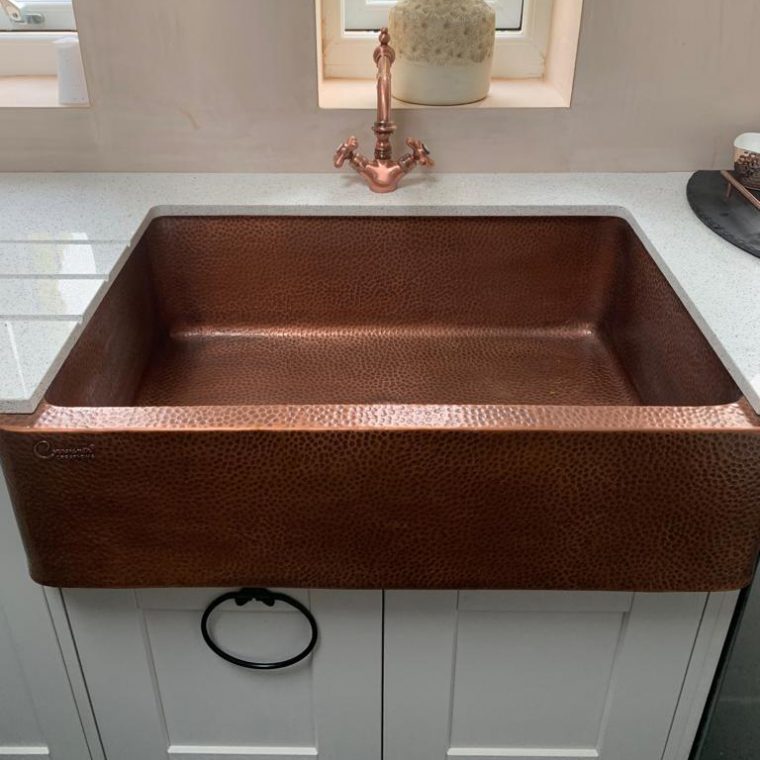 Hammered Copper Farmhouse Sink 30 – 30 Hammered Copper dedans Hammered Farmhouse Sink