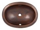 Hammered Copper Oval Undermount Lavatory Sink By The concernant Hammered Copper Undermount Sink