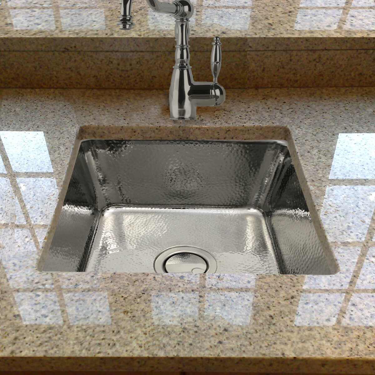 Hammered Stainless Steel Kitchen Sink - New Interior Design tout Hammered Undermount Kitchen Sink 