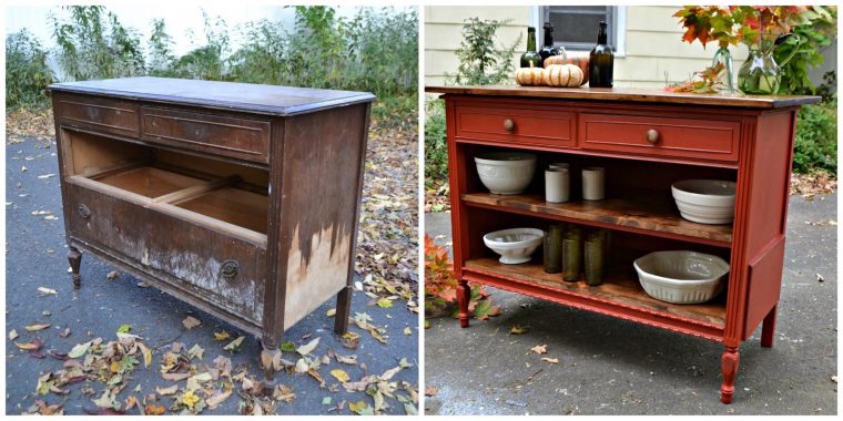 Heir And Space: An Antique Dresser Turned Kitchen Island serapportantà Vintage Kitchen Islands