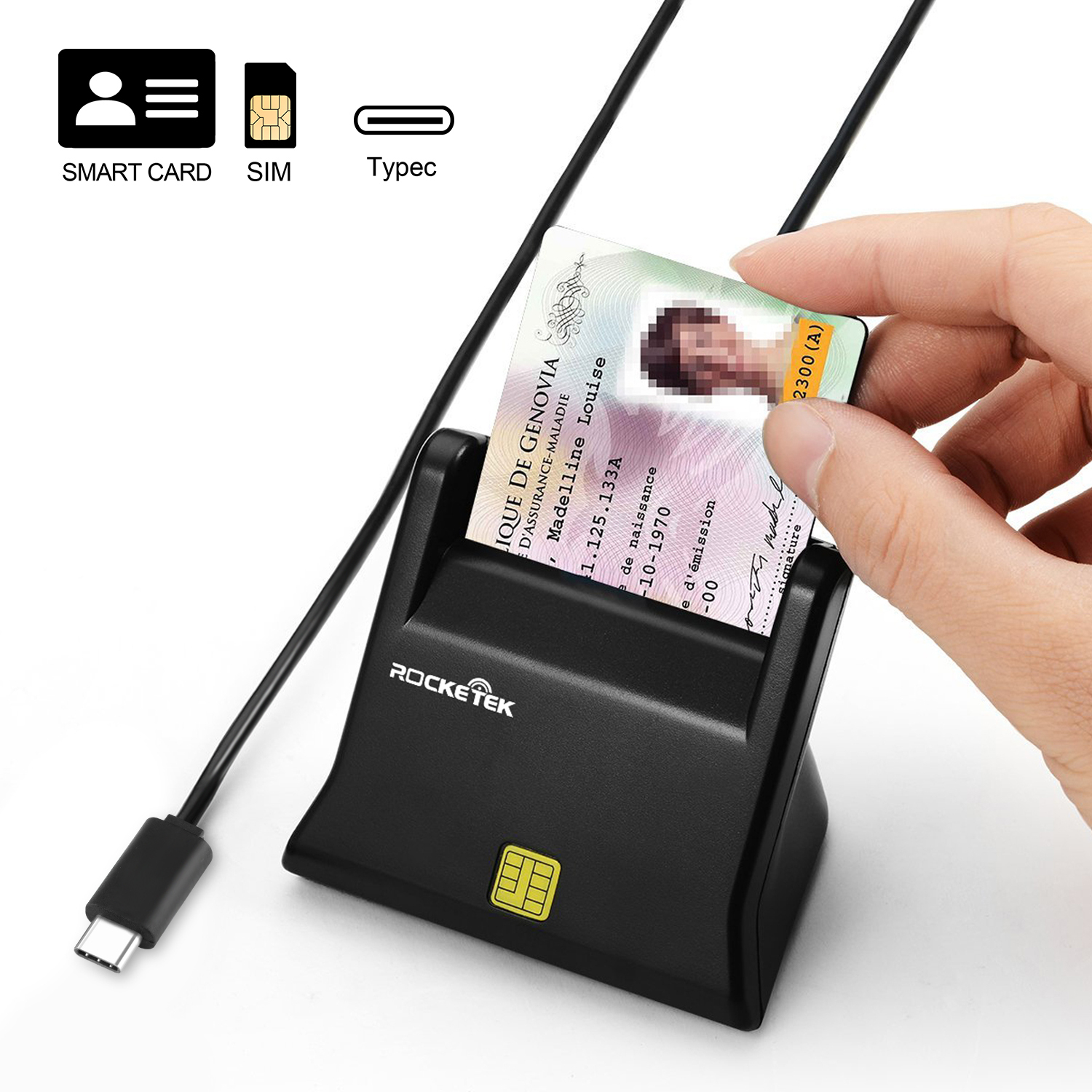 High Speed Smart Type C Otg Usb Sim Card Reader -Rt-Cscr2 tout Digi Card Reader For Drivers 