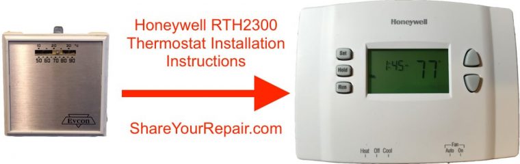 Honeywell Rth2300 Thermostat Installation Instructions dedans Honeywell Hvac Repair Nashville