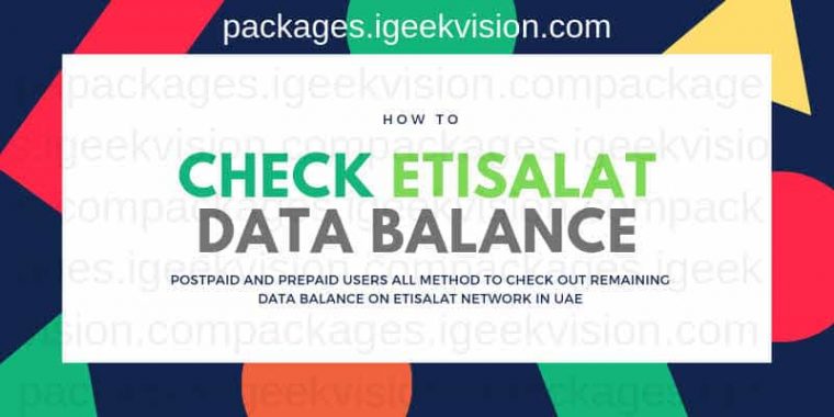 How To Check Etisalat Prepaid, Postpaid Data – Expatsa encequiconcerne Mobily Postpaid