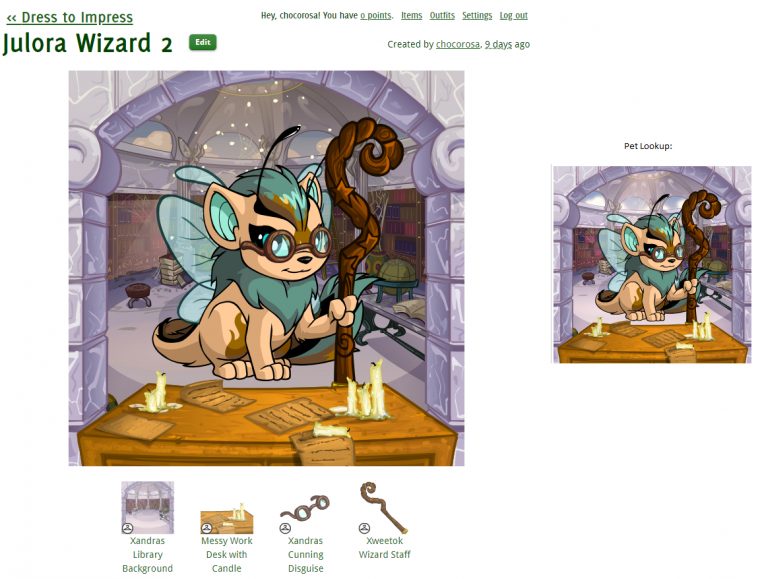 I Love Her New Custom, But The Background Looks Better In à Neopets Dress To Impress