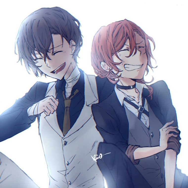 I Swear They'Re Already Married.  Stray Dogs Anime tout Chuuya And Dazai