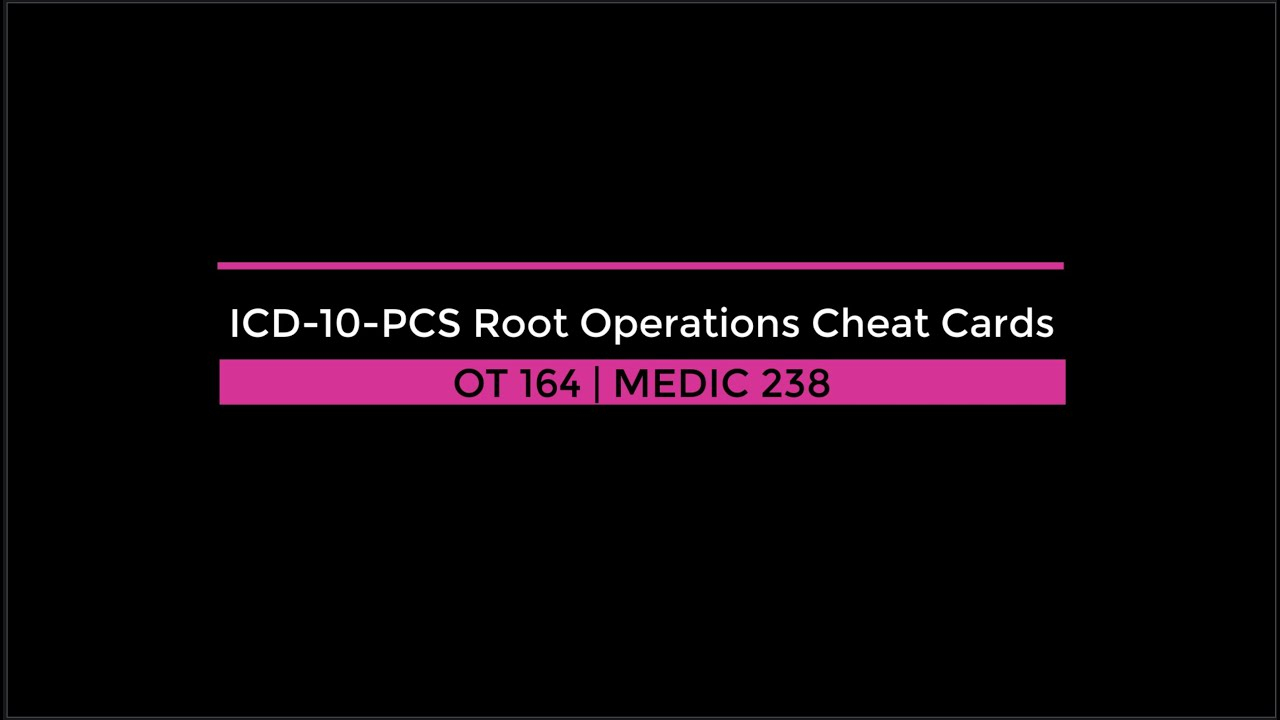 Icd-10-Pcs Root Operations Cards - intérieur Icd 10 Pcs Root Operations Flash Cards 