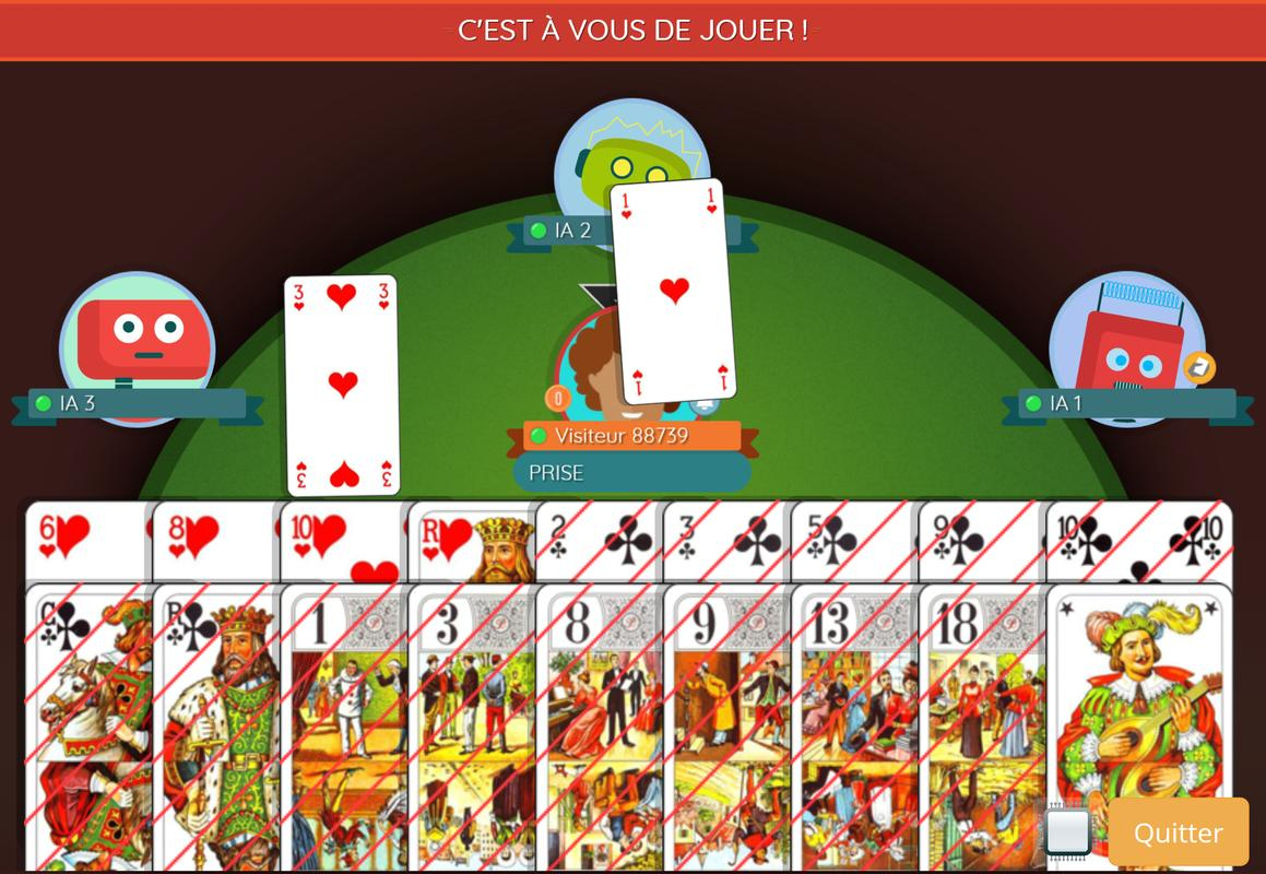 Jeu De Tarot For Android - Apk Download pour Jeux Domino Gratuit Contre Ordinateur