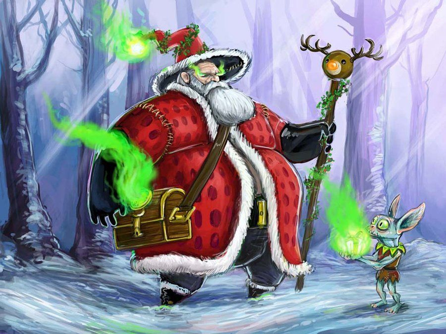 Jolly Wizard By Evil-Santa On Deviantart  Christmas dedans Deviantart Wizard