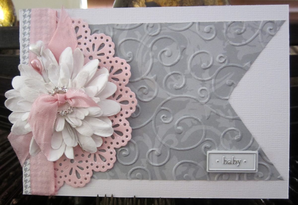 Kerrie Gurney : Embossed Cards With Couture Creations dedans Prima Ribbon And Fibers