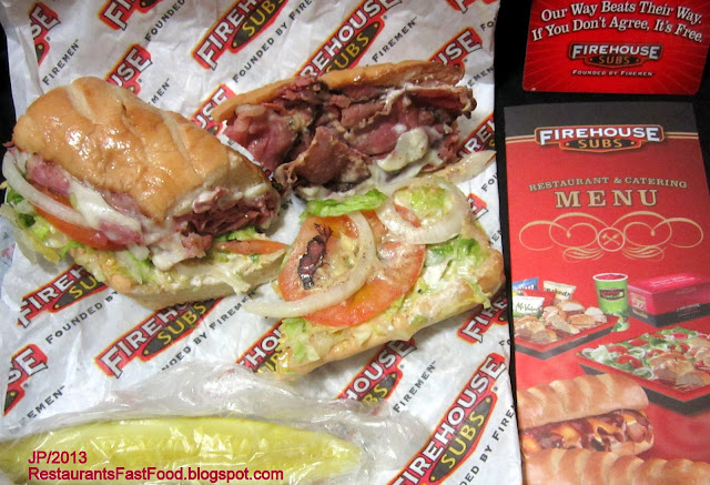 Kissimmee Florida St.cloud Osceola Disney World Hotel intérieur Firehouse Subs 860 Menu 