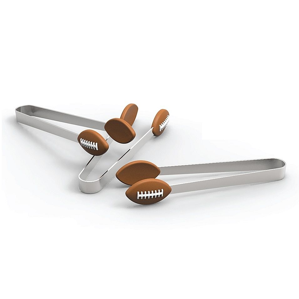 Kitchen Innovations Football Mini Tongs  Bed Bath dedans Bed Bath &amp;amp; Beyond Kitchen Utensils