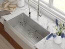 Kraus 36 Inch Farmhouse Single Bowl Stainless Steel encequiconcerne 36 Inch Undermount Farmhouse Sink